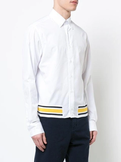 Shop Loewe Contrasting Hem Shirt In White