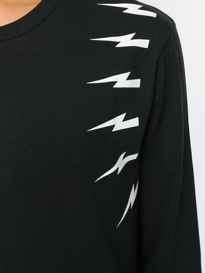 Shop Neil Barrett Lightning Bolt Sweatshirt