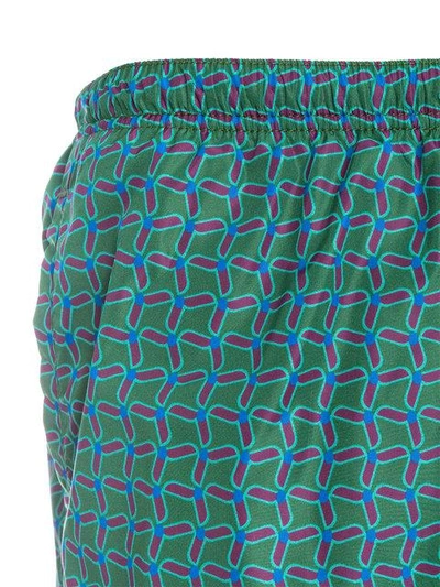 Shop Prada Badeshorts Mit Geometrischem Muster