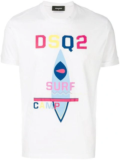 Shop Dsquared2 Surf T In 100 White