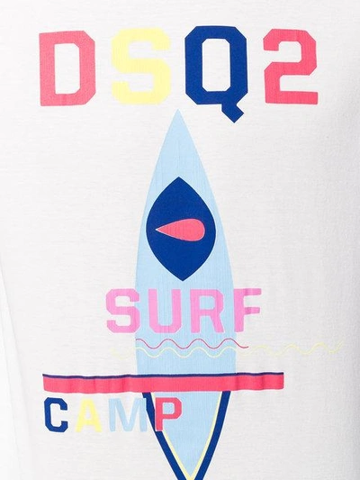 Shop Dsquared2 Surf T In 100 White