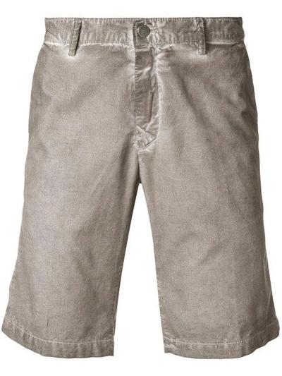 Shop Massimo Alba Faded-wash Bermuda Shorts In Brown