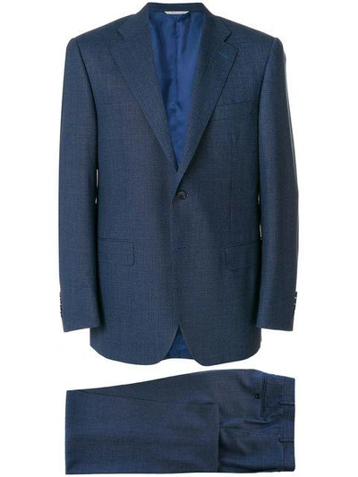 Shop Canali Classic Formal Suit - Blue