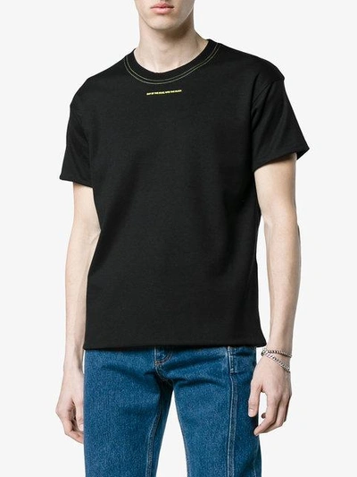 Shop Alyx Reversible T Shirt With Sunset Print In Black
