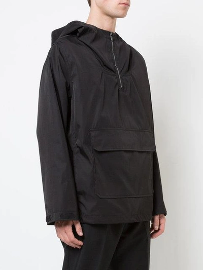 Shop Apc Hooded Winbreaker In Black