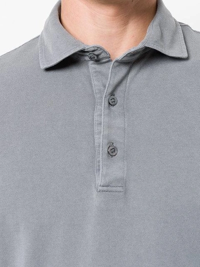 Shop Drumohr Classic Polo Shirt - Grey