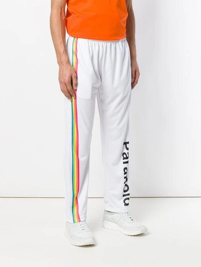 Shop Omc Polaroid Striped Track Pants In White