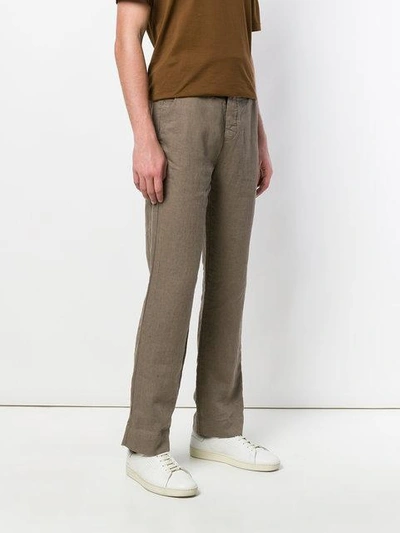 Shop Hannes Roether Tampas Trousers In Brown