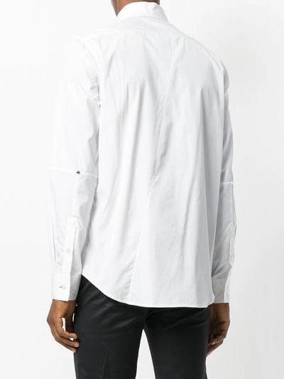 Shop Icosae Embroidery Detail Shirt In White