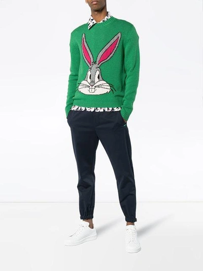 Gucci Bunny Guccy Knitted Wool In Green ModeSens