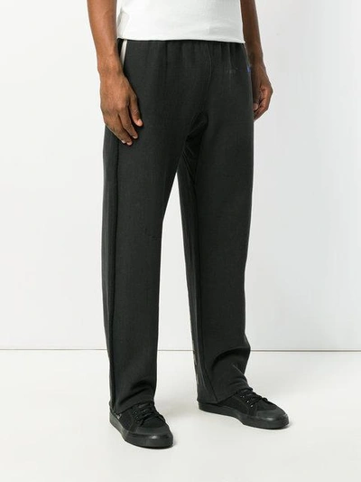 Shop Off-white Arrow Print Track Pants In Black