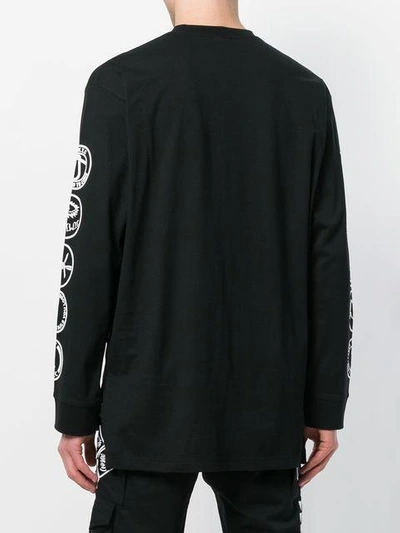 Shop Ktz Scout Patch Print Long Sleeve Tee - Black