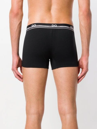 Shop Dolce & Gabbana Underwear Logo Boxers - Black