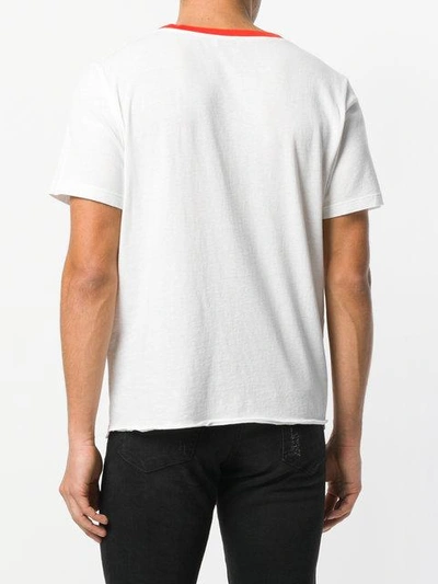 Shop Saint Laurent Waiting For Sunset T-shirt In White