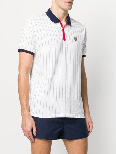 Shop Fila Contrast Collar Polo Shirt