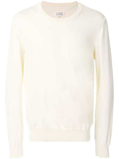 maison margiela elbow patch sweater
