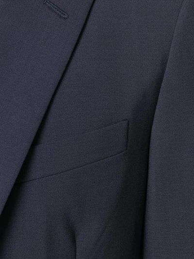 Shop Prada Classic Formal Suit In Blue