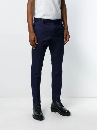 Shop Dsquared2 Button Waistband Chinos