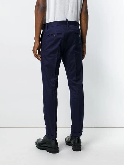 Shop Dsquared2 Button Waistband Chinos