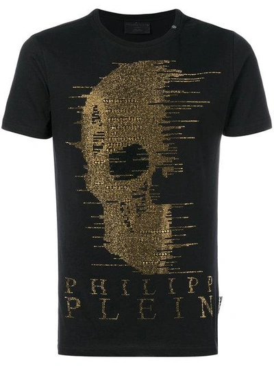 Shop Philipp Plein Embellished Skull T In Black