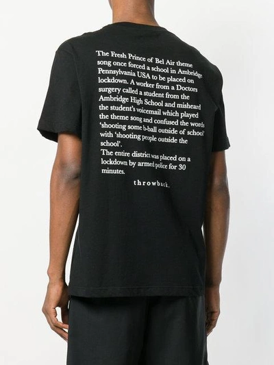 Shop Throw Back Throwback. Fresh Prince Graphic T-shirt - Black