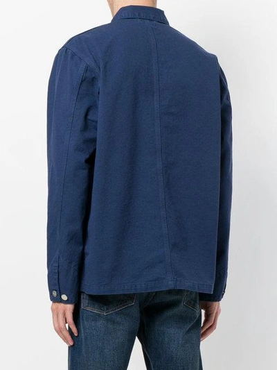 Shop Carhartt Chest Pocket Shirt Jacket In Blue