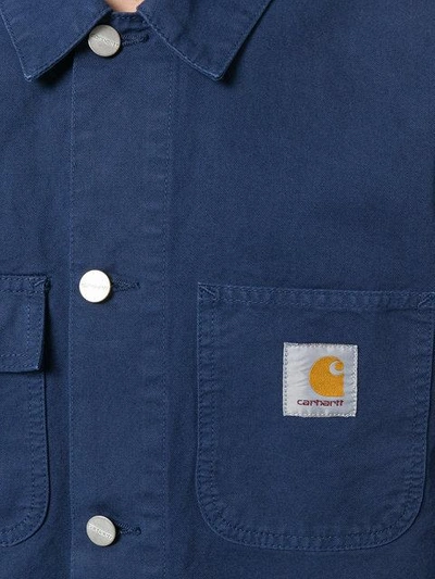 Shop Carhartt Chest Pocket Shirt Jacket In Blue