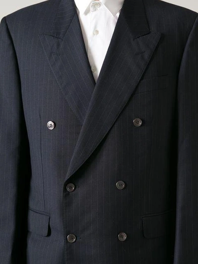 Shop Pierre Cardin Vintage Pinstripe Formal Suit In Blue