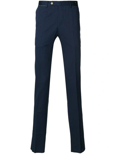 Shop Pt01 Regular Tailored Trousers In Blue