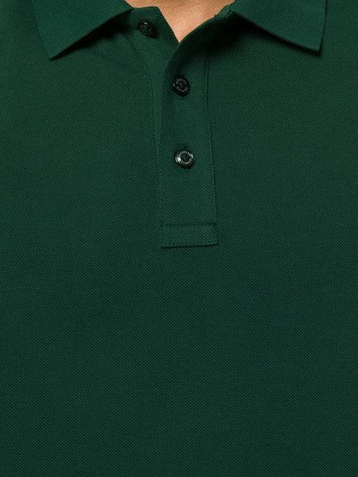 Shop Moncler Classic Polo Shirt - Green