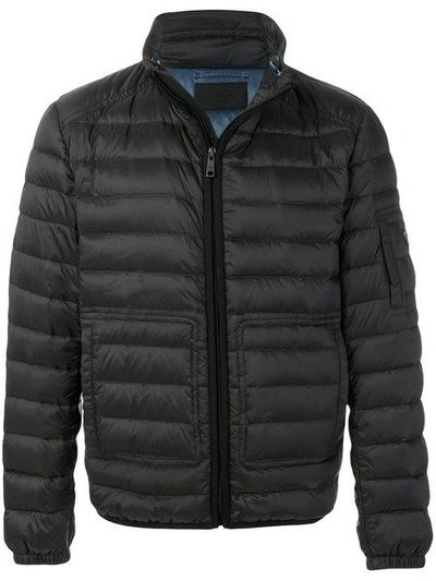 Shop Prada Quilted Shell Down Jacket - Black