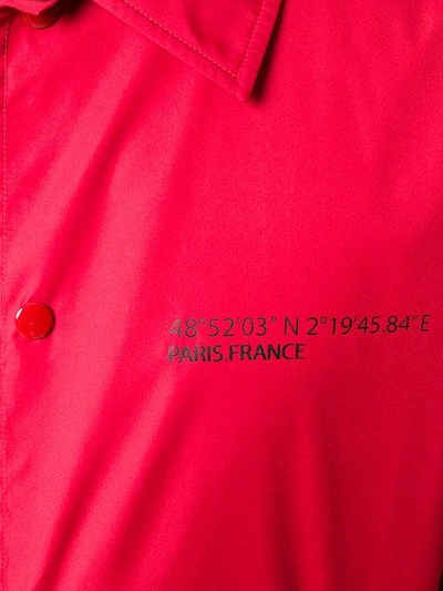 Valentino "coach Jacket With Vltn Print   " Man Red Polyester 100% 46 In Red