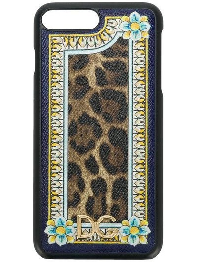 Shop Dolce & Gabbana Iphone 6/7 Plus-hülle Mit Print In Multicolour