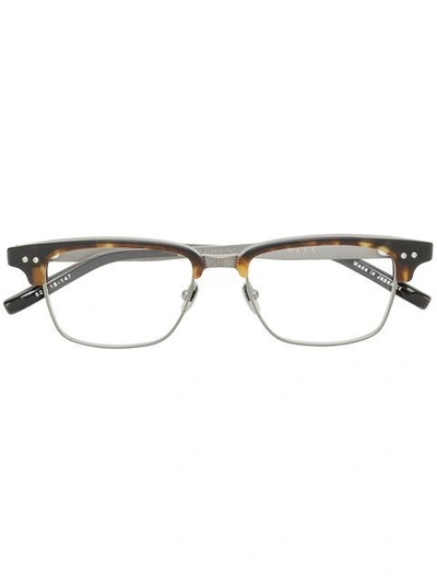 Shop Dita Eyewear Statesman Three Glasses - Brown