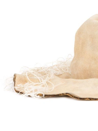 Shop Horisaki String Wide Brim Hat In Neutrals