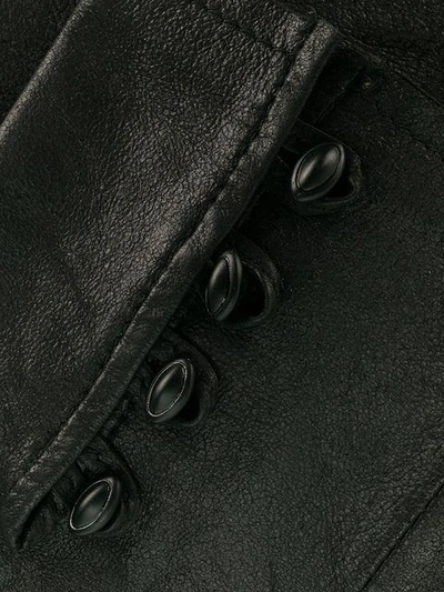 Shop Olsthoorn Vanderwilt Buttoned Fingerless Gloves In Black