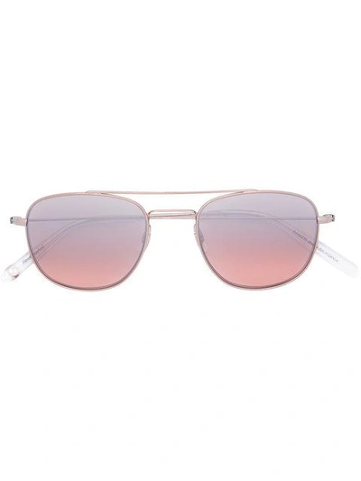 Shop Garrett Leight Club House Sunglasses In Pink