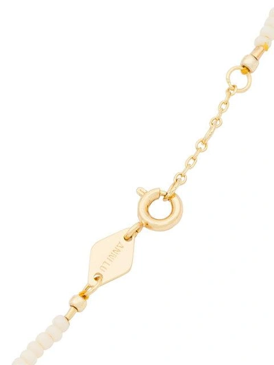 Shop Anni Lu White And Orange Peppy Gold Plated Bracelet