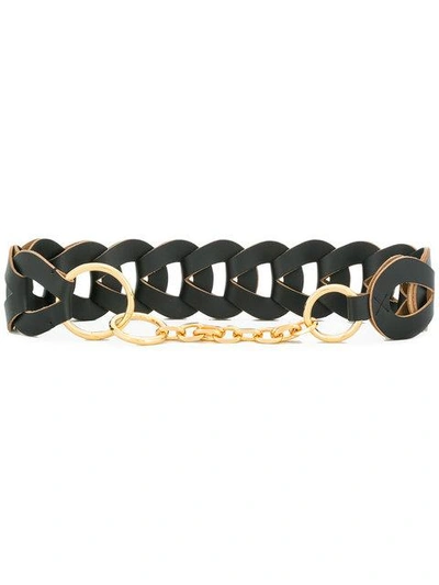 Shop Marni Interlocking Woven Belt - Black