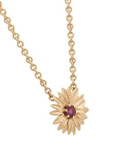 Shop Aurelie Bidermann 18kt Gold Bouquet Necklace In Metallic