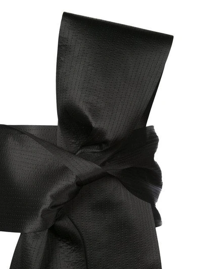 Shop Vionnet Silk Tie Belt - Black