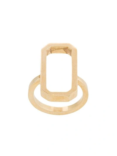 Shop Julia Davidian Regular Octagon Ring In Metallic