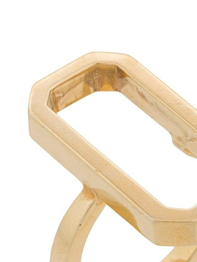 Shop Julia Davidian Regular Octagon Ring In Metallic