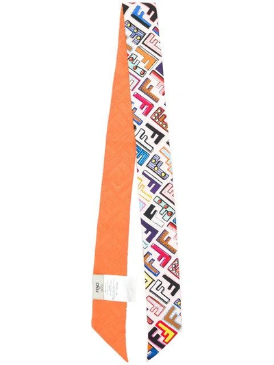 Shop Fendi Ff Logo Neck Tie