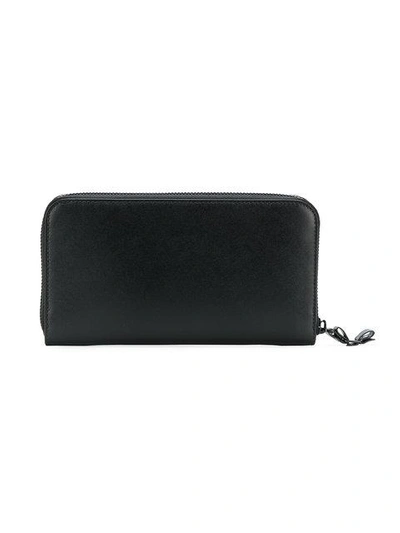 Shop Ferragamo Zip Fastened Purse In Black