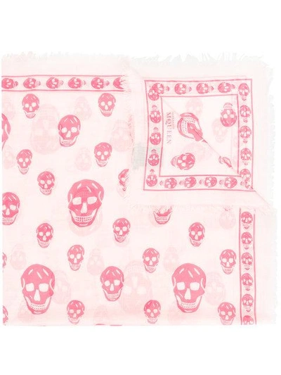 Shop Mcq By Alexander Mcqueen Skull Print Scarf