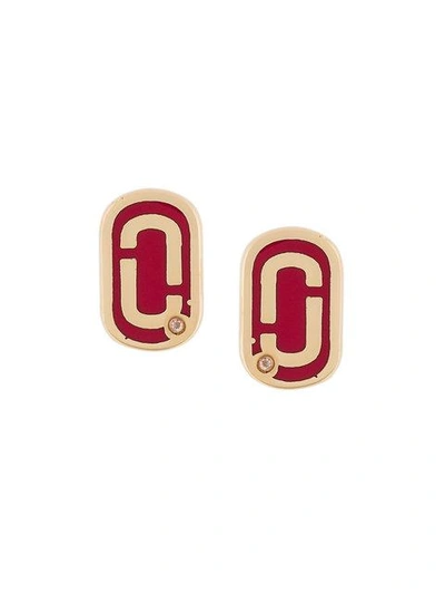 Shop Marc Jacobs Double J Stud Earrings