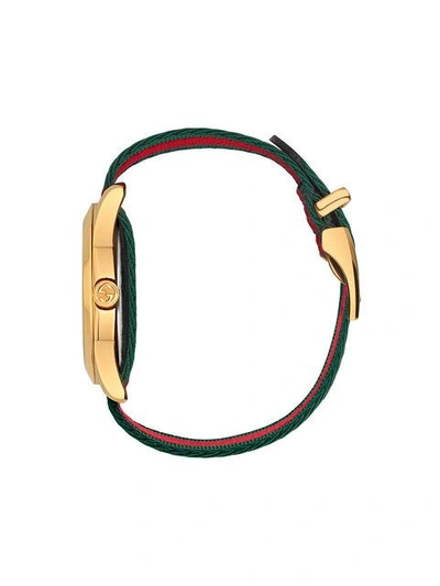 Shop Gucci Le Marché Des Merveilles 38mm Watch In Green