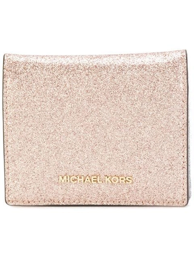 Shop Michael Michael Kors Glitter Effect Cardholder
