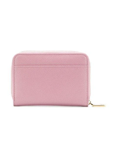 Shop Dolce & Gabbana Small Zip Around Wallet - Pink